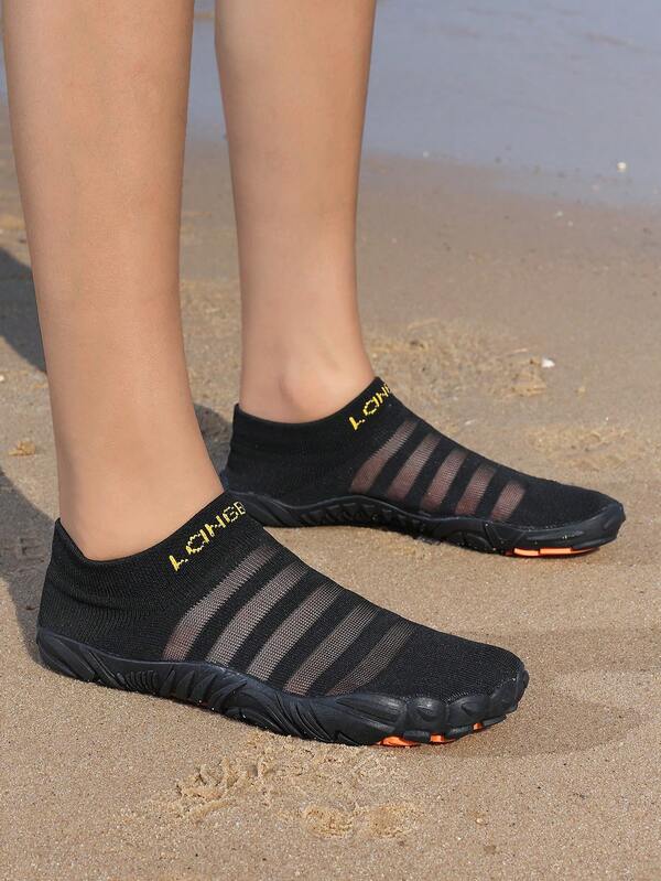 Women's Aqua Shoes For Summer Outdoor Beach Sandals, Fashion Water Shoes For Wading, Swimming, Fishing, Fitness, Yoga, Soft Breathable Sock Shoes, Suitable For All Seasons