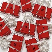 10pcs Colorful Cartoon Acrylic Clips, Office Supplies File Organizer, Creative Double-Sided Memo Holder, Fun File Organizer Clips, Cute Clips, Sticker Holder Clips, Christmas Holiday Gifts, Daily Storage Clips, Christmas Holiday Packaging Decor, Bag Sealing Clips