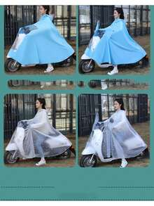 Electric Bike Raincoats (Suitable For Single Or Double Riders),Motorcycle Rain Capes For Men And Women,Adult Thickened Raincoats,Electric Scooter Rain Gear
