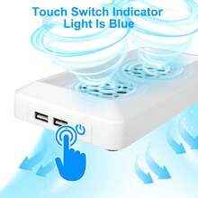 Soporte vertical con ventilador de refrigeración apto para la consola  Series S, estación de refrigeración con 2 ventiladores de alta velocidad con cancelación de ruido, 2 puertos USB para carga y sincronización de datos. - Blanco - Ver 8