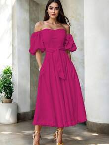Women Midi Dresses - Fiusha - View 4