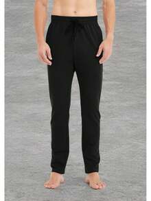 34/36/38/40 Long Inseam Men's Tall Striped Sweatpants Workout Training Lounge Joggers Pants With Pockets-2025 - 淺灰色 - 查看 4