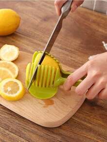 New Multifunctional Fruit Vegetable Slicer, Plastic Handheld Tomato Potato Lemon Cutter Divider With Handle, Easy Kitchen Gadget For Salad & Cooking