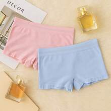 Kit 5 Ribbed Boxer Briefs Polyamide Comfort Lingerie Fashion Women's Underwear - 彩色 - 查看 4