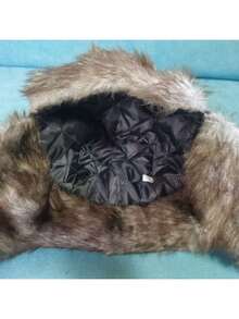 1pc Velvet Trapper Hat, Warm Winter Hat Made Of Blend, Water-Resistant Hunting Cap With Ear Flaps, Windproof And Cold-Proof Fall