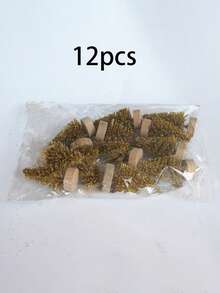 5/12 Stück Mini Kiefernholz Tischplatte Weihnachtsbaum - Künstlicher kleiner Sisal Seiden Zedernbaum, dekorativer weißer Zedernholz Tischbaum für Zuhause, Feiertage, Neujahr Dekorationen, Weihnachtsdekoration Zubehör, Raumdekoration, Heimdekoration, Bürodekoration, Themenparty Dekoration, Weihnachtsdekoration, Weihnachtsbaum