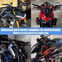 Motorcycle Rearview Mirror Invisible Modified Universal Reflector - Black - View 10