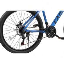 Cuadro de aluminio rígido de 26 pulgadas con horquilla de suspensión y cambios de 21 velocidades. Enrutamiento de cables integrado, preensamblado en un 85 % para mujeres/hombres (al aire libre, senderos).