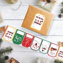 100 Sheets/Roll Christmas Gift Label Stickers, Writable Self-Adhesive Multi-Purpose Holiday Decoration Labels, Used For Holiday Gift Packaging, Daily General Self-Adhesive Labels, Multiple Styles, Christmas Decorations, Christmas, Christmas Crafts Christmas Christmas Decorations Christmas Pajamas Christmas Gifts Christmas Decor