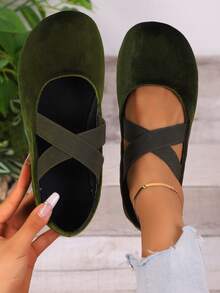 Women's Slip-On Shake Shoes, Thick Sole, Breathable Mesh, Casual Low-Top Sneakers, Spring/Autumn