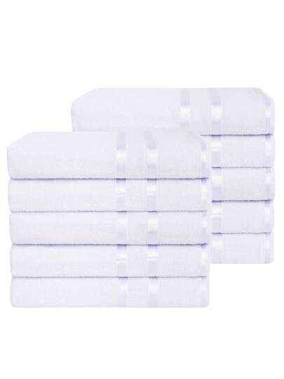 Kit 10 Toalhas De Banho Hotel, Pousada, Hostel 100% Algodão - Linha Lyra