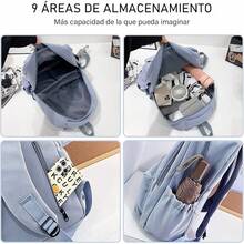 RENDIN Mochila para Laptop,Backpack Mujer/Hombre También se Puede Utilizar Como Backpack o Travel Backpack - azul - Ver 9