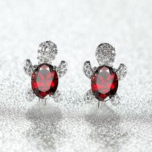 2pcs/16pcs Fashion Women Earrings - Cute Lightweight Luxury Synthetic Cubic Zirconia Turtle Design - Available In Various Colors - Suitable For Daily And Party Wear - Perfect Gift For Valentine's Day - Turtle - View 16