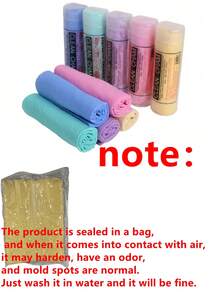 Drying Towel,1pc Car Suede Cloth Deer Skin Multi-Purpose Cleaning Towel, Random Color,Cleaning Supplies - Multicolor - View 3