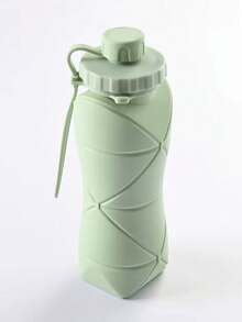 1 Stück 600ml/20,49oz Sport-/Outdoor Wasserflasche, Silikon zusammenklappbarer, erweiterbarer Trinkbecher, Outdoor Reise Sport Mehrzweck Faltbecher mit großem Fassungsvermögen, hochwertige tragbare Wasserflasche für Sport & Wandern, zufällige Farbe