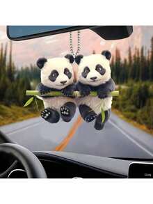 1pc Panda Acrylic Pendant, Suitable For Car Rearview Mirror, Backpack Decoration - 197 Panda - View 7