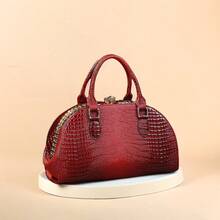 Bolso de mano elegante con diseño de nube, gran capacidad, sensación de alta gama, bolso de tote versátil para mujer, bolso cruzado elegante, minimalista para el uso diario, bolso de mujer de alta calidad con estampado de cocodrilo