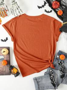 Women T-Shirts - Orange - View 2