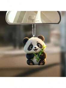 1pc Panda Acrylic Pendant, Suitable For Car Rearview Mirror, Backpack Decoration - 197 Panda - View 2