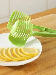 New Multifunctional Fruit Vegetable Slicer, Plastic Handheld Tomato Potato Lemon Cutter Divider With Handle, Easy Kitchen Gadget For Salad & Cooking