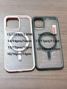 Magenta, Blocuri de culoare sclipitoare, Încărcare magnetică, Husă de telefon transparentă mată minimalistă, Încărcare magnetică, Compatibilă cu Apple, Telefoane, 17/17Pro/17Promax 15pro/15 Plus/15 Promax/7plus/8plus/X/Xs Max/Xr/11pro/12pro/13pro/14pro/11promax/12promax/13promax/14promax/14plus/6/6s/6plus/7/8/16Pr16Pro/16plus/16promax/12Pro/17/17PROMAX/17AIR