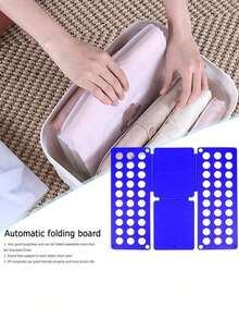 1/2 Adjustable Plastic Clothing Folding Board - A Simple And Quick Multi-Hole Clothing Folding And Organizing Rack, Suitable For Home Storage, As Well As A Gift For Back-To-School, Valentine's Day And Other Holidays. - Random Color - View 4