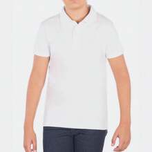 Young Boys Polo Shirts - 白色 - 查看 2