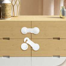 1/5/10/15 Stück Kindersicherung, Kunststoff Schranksicherung, ohne Bohren, Baby Sicherung für Schubladen, Kühlschrankschloss, Schranktürschloss, quetschsicher