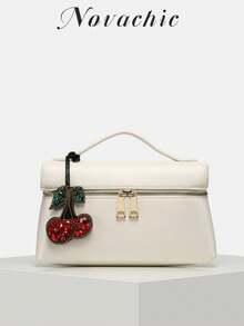 1 件手工串珠沙漠和樱桃饰物适合日常装饰各种包包（仅饰物，不含包包）Y2K 勃艮第酒红色 - 紅色 - 查看 3