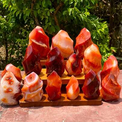 1PC Naturally Carnelian Torch Crystal, Reiki Heal, Energy Crystals Gemstone, Home Decoration, Spiritual Energy, Meditation, Ideal Choice For Gifts