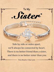 1piece Teen Fashionable Elegant High-End Bracelet, Suitable For Sister, Girlfriend, Mom, Great Gift For Anniversary, Christmas, Thanksgiving, Valentine's Day, Birthday, Mother's Day ﻿ - Multicolor - View 1