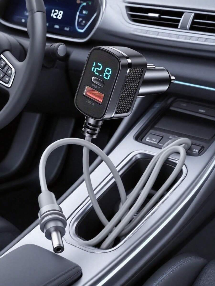 Adattatore Per Accendisigari Maschio Da 2 Pezzi Con Cavo Di - Foto 3