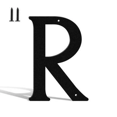 Dxiaojj Modern Metal House Numbers & Letters – Large Black Address Plaque For Front Door, Exterior Wall, Apartment – Outdoor Home Number Sign With Screws – House Number Set, Numeros Para Casa, Street Address Numbers For Home, Office