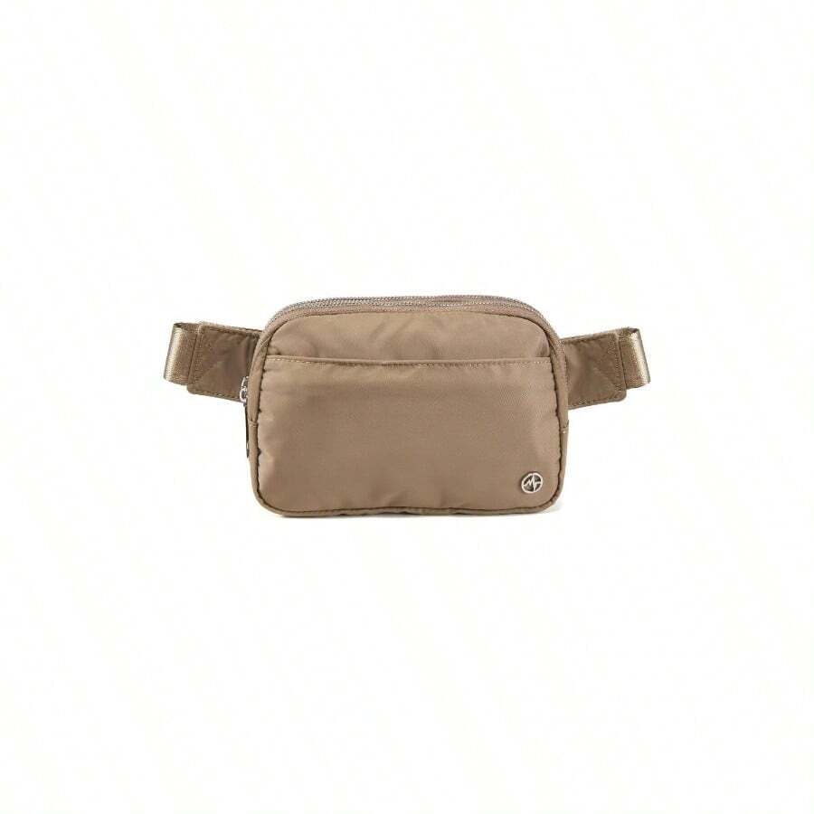 Everywhere - Rionera para mujer, 5 bolsillos con cierre de nailon, Gris marrn - Gris marrón - Ver 1