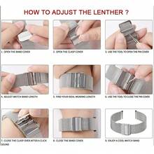 Upgraded Double-Ring Buckle 14mm/16mm/18mm/20mm/22mm Universal Strap Quick Release Strap Stainless Steel Strap Metal Chain Strap General Watch Strap (Comes With Disassembly Tools As A Gift)