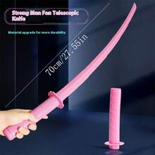 1 pieza Nuevo lanzamiento 2025 Juguete antiestrés talla grande vendido Espada samurái retráctil creativa impresa en 3D, regalo de cumpleaños, regalo de Halloween, regalo de Navidad, regalo festivo, regalo perfecto, regalo