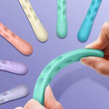 Borradores antircontaminación de color macaron aleatorio, borradores con agarre científico para la postura, borradores de panda lindos, borradores realistas de papas fritas, borradores realistas de barras de chocolate, borradores divertidos realistas de cebolla verde, con residuos mínimos, adecuados como premios y regalos - Multicolor - Ver 5