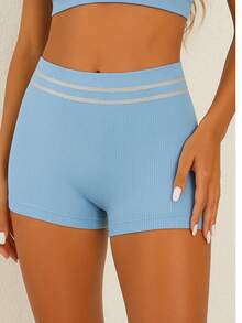 Kit 5 Ribbed Boxer Briefs Polyamide Comfort Lingerie Fashion Women's Underwear - 彩色 - 查看 2