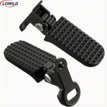 1 Paar LOMILD Aluminium-Legierung Fahrradpedale - rutschfeste Schnellverschluss-Hinterradpedale mit strukturiertem Griff, robustes, leichtes Design, geeignet für Falträder, Mountainbikes und E-Bikes - sicherer Sitz und einfache Montage, Mountainbike-Zubehör, E-Bike-Upgrade, stilvolle Metalloberfläche, stabile Konstruktion