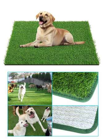 1pc Indoor/Outdoor Dog Pee Pad, Professional Pet Lawn Urination Mat, Dog Toilet, Realistic Artificial Grass Mat, Pet Training Lawn Pad, Easy To Clean Anti-Slip Pet Training Toilet Mat, Suitable For Small/Medium/Large Dogs, Indoor Dog Potty, Dog Defecation Pad, Dog Toilet Lawn Urinal, Pet Hygiene Training Device, Indoor Dog Toilet, Large Dog Pee Pad, Pet Lawn Training Mat