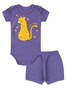 8-Piece Baby Bodysuit And Shorts Set (Assorted Colors) 100% Cotton - 4 Sets - Pink - View 6