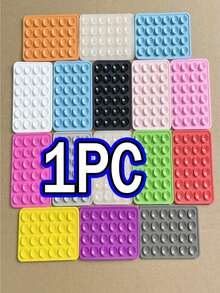 4/3pcs Double-Sided Thickened Silicone Phone Sticky Grip, Non Slip Silicon Adhesive Phone Stand Sticky Phone Case Mount Hands-Free Phone Accessories Holder For Selfies And Videos,1/2/5/8/10/20pcs,Multifunctional Phone Accessory ,Fits All Models