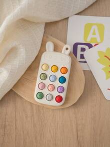 PopLittleOne 1pc Baby Silicone Teether Toys Cartoon Bear Rabbit Shape Baby Toys Controller Teething Toys Cute Baby Shower Gift - Multicolor - View 7