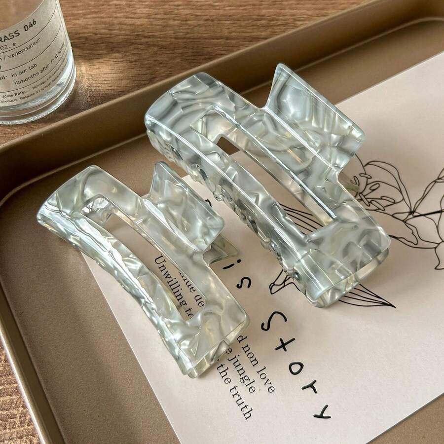 Pinza de pelo grande de acetato de estilo coreano para mujeres, nuevo pasador de pelo elegante y accesorio para el cabello