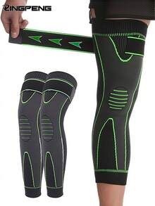 2 PCS Compression Knee Pads Support Sleeve Protector Elastic Kneepad Brace Spring Support Volleyball Running Silicone