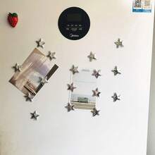 5pcs/8pcs/10pcs/15pcs Cute Cartoon Star Fridge Magnets - Vibrant Floral And Nature Designs, Plastic Round Stickers For Kitchen, Office And Home Decor, Ideal Holiday Gifts, Office Decoration | Playful Star Designs | Colorful Magnets, Magnetic Decorations - Multicolor - View 10