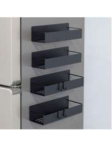 1 buc. Suport magnetic de depozitare, suport organizator cu adsorbție magnetică puternică pentru frigider, mașină de spălat, bucătărie, baie, spălătorie, economisire de spațiu și depozitare ordonată