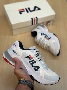 Men's FL Sneakers Lightweight And Comfortable For Walking, Gym And Daily Use - 紅色bco - 查看 1