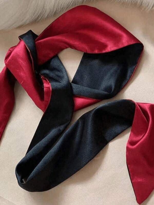 QING ROU 1pc Sexy Blindfold, Black Strap Eye Mask, Women's Sensual Party, Adult Exotic Matching Accessory-Halloween,Christmas,Fall,Winter, Supplies,