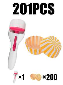 401pcs/201pcs/101pcs/51pcs/1pc Non-Stick Baking Paper Cups, Cake Cups, Oven Molds, Cake Liners, Cake Spatula, Chocolate Sauce & Batter Measuring Spoon